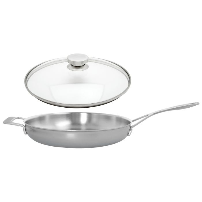 Demeyere Industry 5 Bratpfanne mit Zwilling Glasdeckel