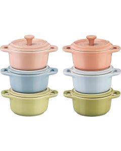 Staub Mini Cocotte Set Macaron 6-tlg., Ø10cm, Keramik