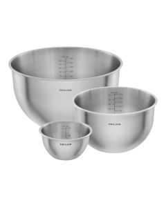 Zwilling Fresh & Save Bowls Schüssel Set S/M/L, 3-tlg., Edelstahl