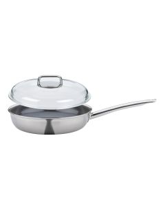 Spring Vulcano Pure XL Bratpfanne mit Domo Glasdeckel, Ø28cm