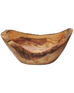 Olivenholz Obstschale Naturoptik oval, ca. 30cm x 20cm