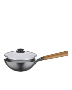 Spring Canton Wokpfanne mit Vulcano Glasdeckel