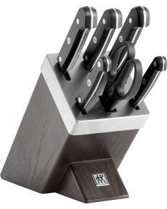 Gourmet Selbstschärfender Messerblock, Esche, 7-tlg.