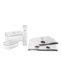 Zwilling Fresh & Save Vakuum Starterset, Borosilikat Glas,7-tlg, Weiß