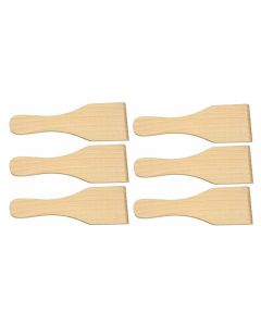Raclette Spachtel Buchenholz, 6 Stk