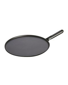 Crêpes-Pfanne mit Guseisengriff inkl. Wender & Spachtel, Ø30cm