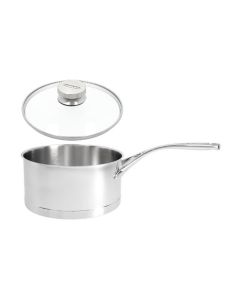 Demeyere Atlantis 7 Stielkasserolle mit Glasdeckel, Ø20cm