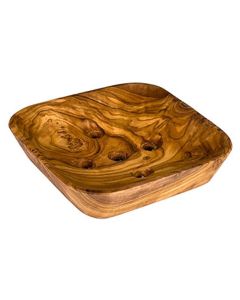 seleXions® Olivenholz Seifenschale quadratisch, ca. 10x10cm