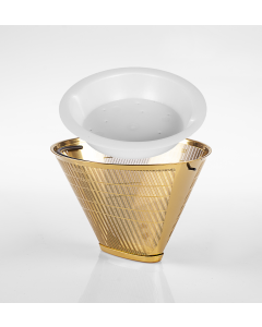 GF4M Gold Kaffee-Dauerfilter (Filter Nr. 4) Ganzmetall + Tröpfli 