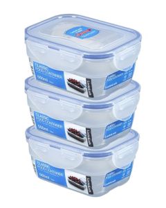 LocknLock 3x Dose ineinander stapelbar 550ml (HPL311/3)