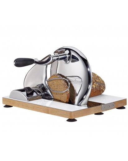 Zassenhaus: Vintage Brotschneidemaschine, manuell, chrom
