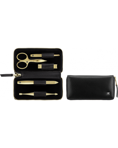 Zwilling: Premium Maniküre Pediküre Set 5-tlg., gold/schwarz