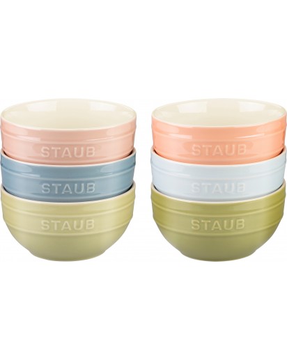 Staub: Schüssel Set Macaron 6-tlg., Keramik 