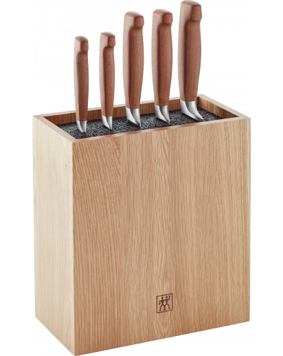 Zwilling: Vier Sterne Wood Messerblockset, 6-tlg., Eiche