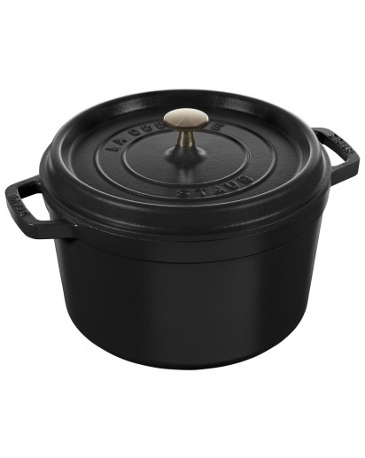 Staub: Cocotte hoch, Ø24cm, schwarz