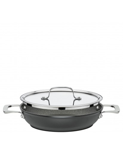 Spring: Meridian Intense Pro Servierpfanne XL mit Meridian Glasdeckel, Ø24cm
