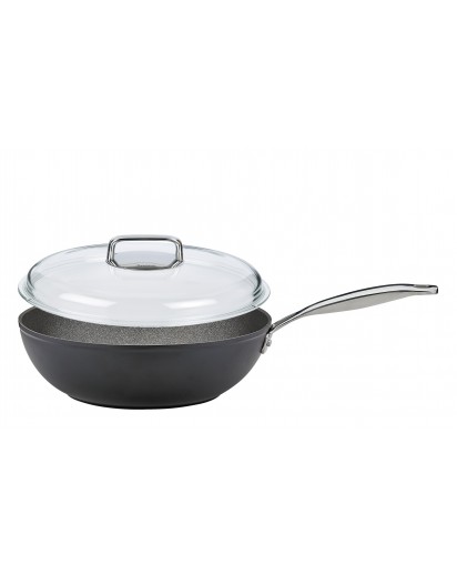 Spring: Meridian Intense Pro Wokpfanne mit Domo Glasdeckel, Ø28cm