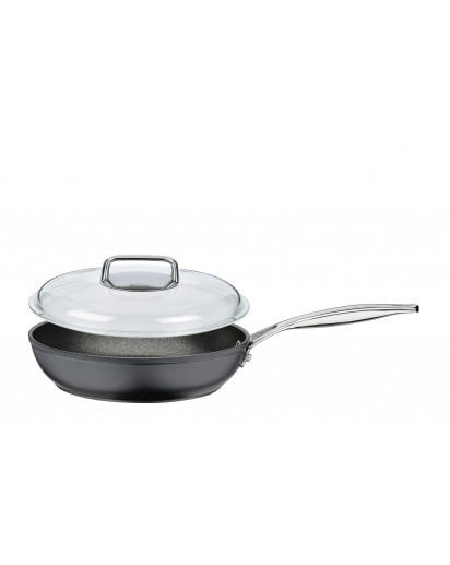 Spring: Meridian Intense Pro Bratpfanne mit Domo Glasdeckel, Ø24cm