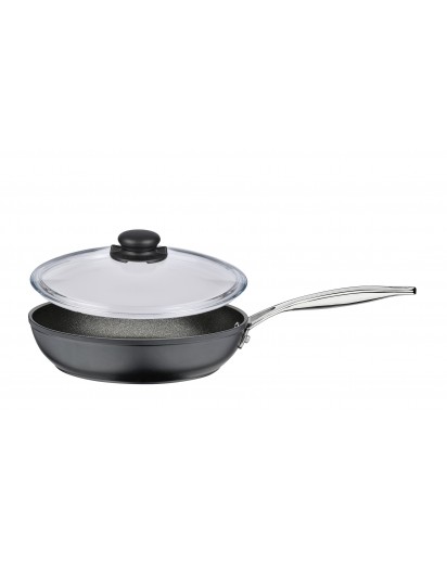 Spring: Meridian Intense Pro Bratpfanne mit Vulcano Glasdeckel, Ø24cm
