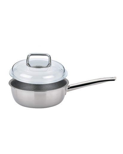 Spring: Vulcano Classic Sauteuse mit Domo Glasdeckel, Ø20cm