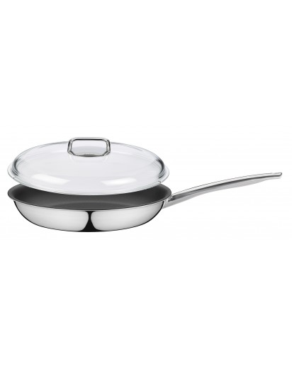 Spring: Vulcano Classic Bratpfanne mit Domo Glasdeckel, Ø32cm