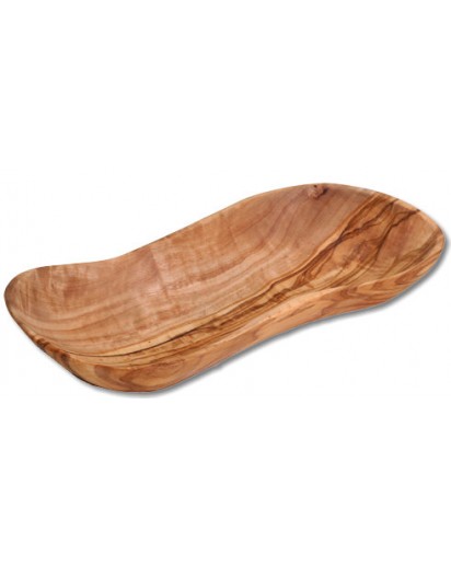 Schale Olivenholz Wellenform