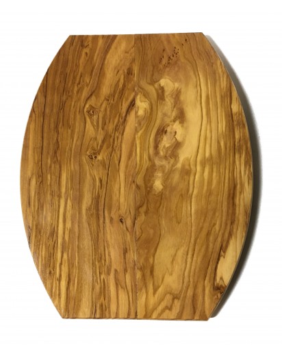 Olivenholz Brett oval, gekantet, ca. 27 x 22 cm