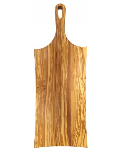 Olivenholz Modern Griffbrett / Gemüsebrett, kantig, ca. 51x19cm