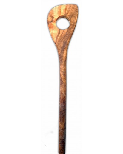 seleXions® Olivenholz Kochlöffel spitz mit Loch