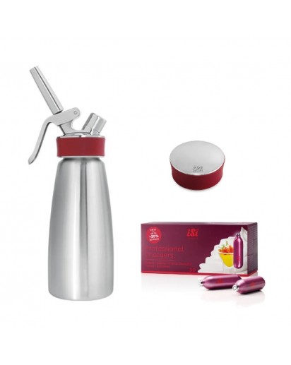 iSi: Set Gourmet-Whip 0,5L mit Deckel und 60 Kapseln