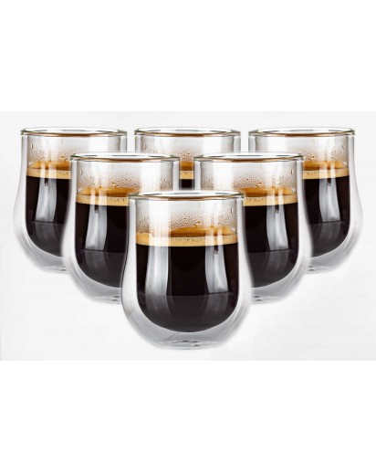 seleXions®: 6er-Set Barista-Caffé Kaffee-Glas 200ml