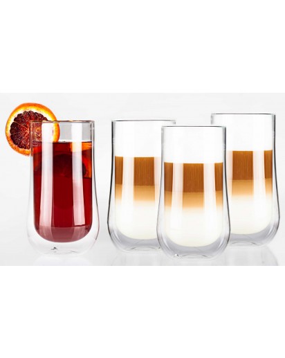 seleXions®: 4er-Set Barista-Caffé Latte-Macchiato-Glas 350ml