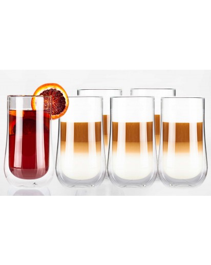 seleXions®: 6er-Set Barista-Caffé Latte-Macchiato-Glas 350ml
