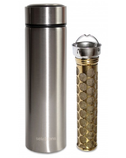 seleXions®: Isolierflasche mit Cold Brew Filter, 500ml, Edelstahl