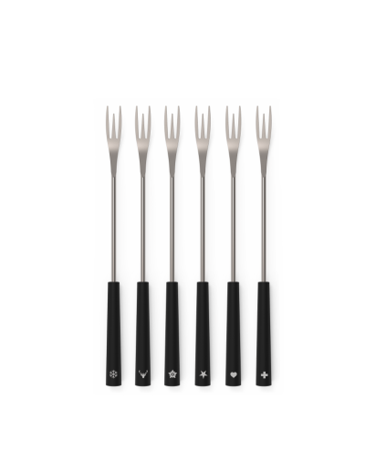 Kisag: 2IN1 Fonduegabeln Black