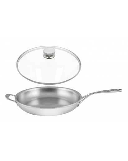 Demeyere: Proline 7 Bratpfanne mit Zwilling Glasdeckel, Ø32cm