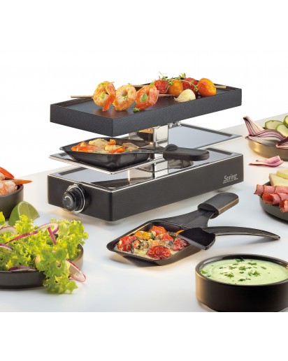 Spring: Raclette2 Classic Raclette mit Alugrillplatte schwarz