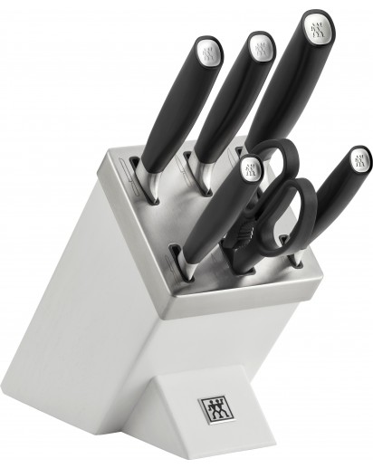 Zwilling: All * Star Selbstschärfender Messerblock 7-tlg., weiss