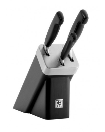 Zwilling: Vier Sterne Messerblock mit KiS Technologie 4-tlg., Schwarz