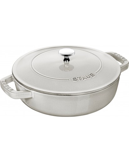 Staub: Bräter mit Chistera Drop-Structure, Ø24cm, Weisser Trüffel