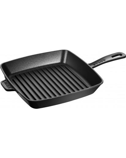Staub: Grillpfanne quadratisch, 26x26cm, schwarz