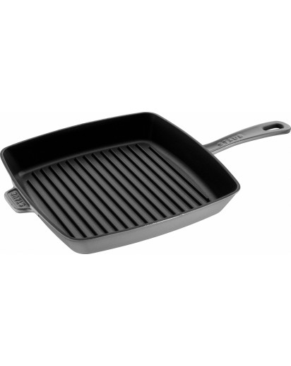 Staub: Grillpfanne quadratisch, 30x30cm, grafitgrau