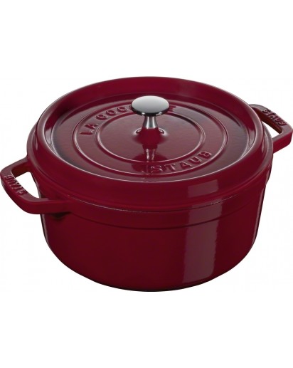 Staub: Runde Cocotte, Ø24cm, Bordeaux