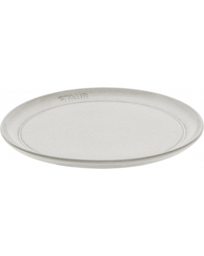 Staub: Teller flach, weisser Trüffel, Ø22cm