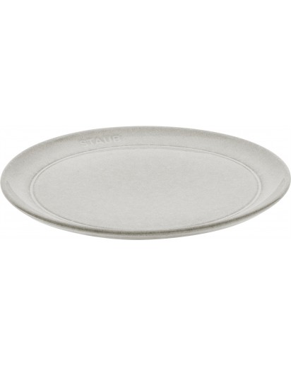 Staub: Teller flach, weisser Trüffel, Ø20cm