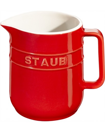 Staub: Mini Krug aus Keramik, kirschrot, 0,25L