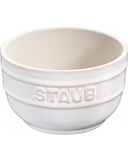 Staub: Förmchen 2er Set rund, Ø8cm, Elfenbeinweiß