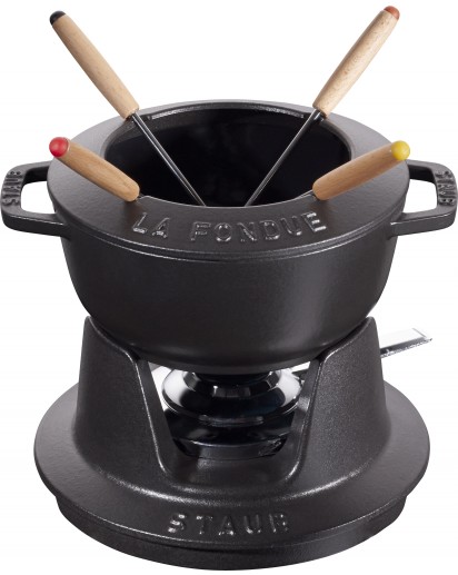 Staub: Fondue Set, Ø16cm, schwarz