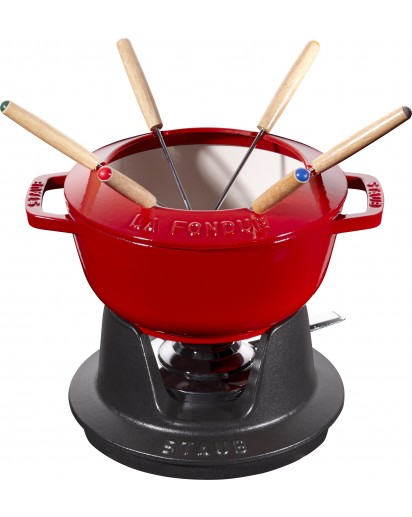 Staub: Fondue Set, Ø18cm, Kirschrot 