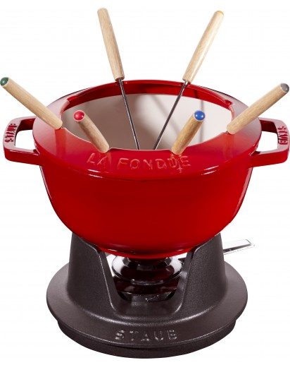 Staub: Fondue Set, Ø20cm, kirschrot 